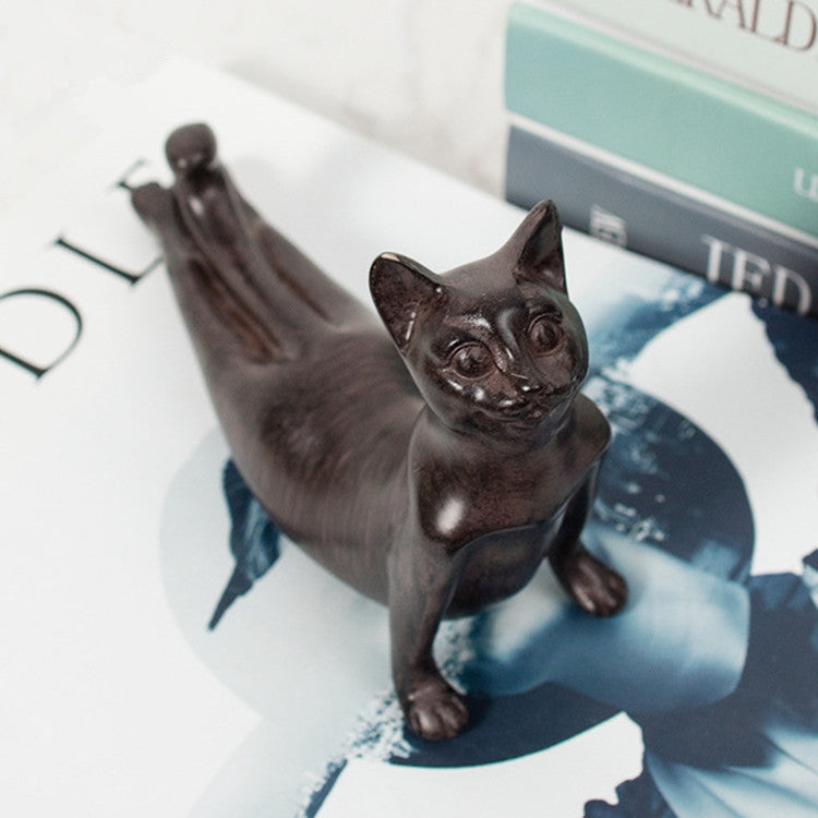Yoga Cat Animal Figurine Home Decoration Crafts Upper Dog