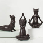 Yoga Cat Animal Figurine Home Decoration Crafts