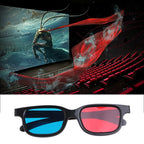 10pcs 3D Glasses Universal Black Frame Red Blue Cyan Anaglyph 3D Glasses 0.2mm For Movie Game DVD Default Title