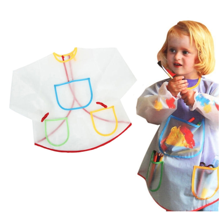 Drawing Waterproof Anti-dirty Transparent Apron for Children, Transparent Apron Transparent Apron