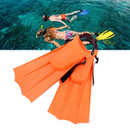 1 Pair Adult Adjustable Fins Swimming Fins Snorkeling Sole, Diving Fins (Orange), Diving Fins (Green), Diving Fins (Blue), Diving Fins (Yellow) Diving Fins (Orange) Orange