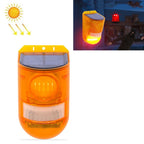 129dB Solar Alarm Light Human Body Induction Remote Control Alarm Farm Anti-theft Drive Object Sound and Light Alarm Light, N911E English, N911C English N911E English