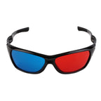 2 PCS Universal 3D Plastic Glasses Black Frame 3D Visoin Glass For Dimensional Anaglyph Movie Game DVD Video, 2 PCS Universal