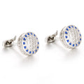 French Cufflinks Round crystal cufflinks Default Title