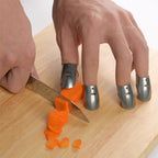 4 PCS / Set Adjustable Stainless Steel Finger Hand Guard Finger Protector Knife Slice Chop Safe Cooking Tools, 4 PCS / Set Finger Protector 4 PCS Set Finger Protector