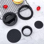LsCook Hamburger Meat Press Tool Patty Maker Mold Cutlet, 2PCS Black