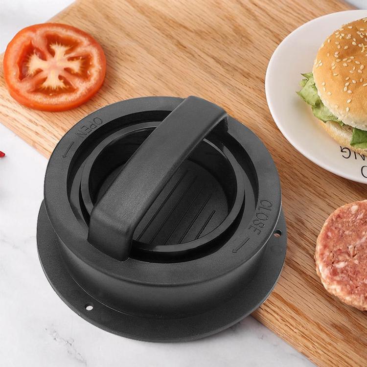 LsCook Hamburger Meat Press Tool Patty Maker Mold Cutlet, 2PCS Black 2PCS Black