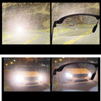 Photochromic Sunglasses Day and Night Vision Driving Eyewear, Black, Gun Metal, Sliver