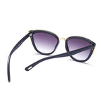 Fashion Cat Eye Vintage Gradient Glasses UV400 Sunglasses for Ladies, Black, Brown