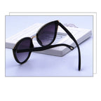 Fashion Cat Eye Vintage Gradient Glasses UV400 Sunglasses for Ladies, Black, Brown