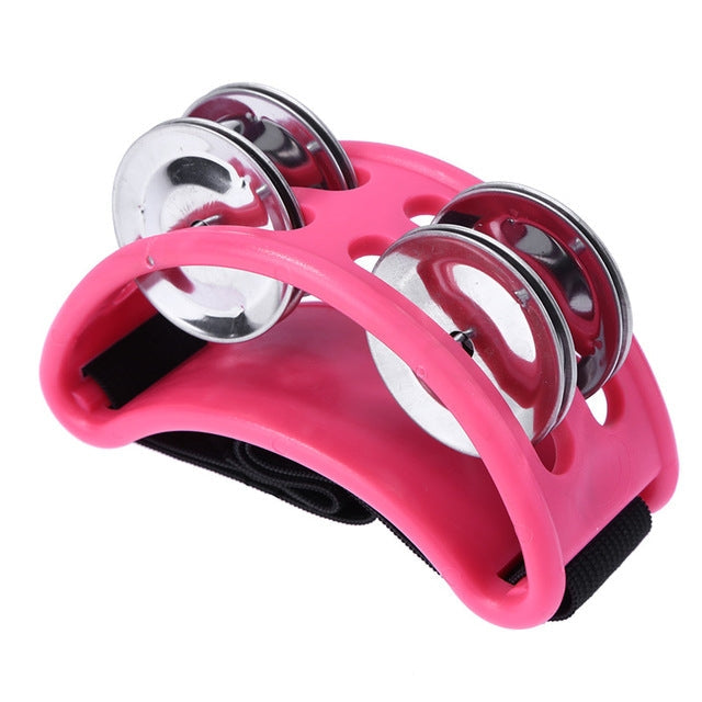 Aluminum Percussion Cajon Foot Bell, Size: 10 x 8 x 4cm – Durable Build, Easy to Use Pink