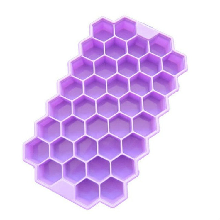 37 Grids Ice Cubes Honeycomb Ice Cream Maker Form DIY Mould Popsicle Molds Yogurt Ice Box Fridge Treats Freezer – Durable Build, Easy to Use Purple