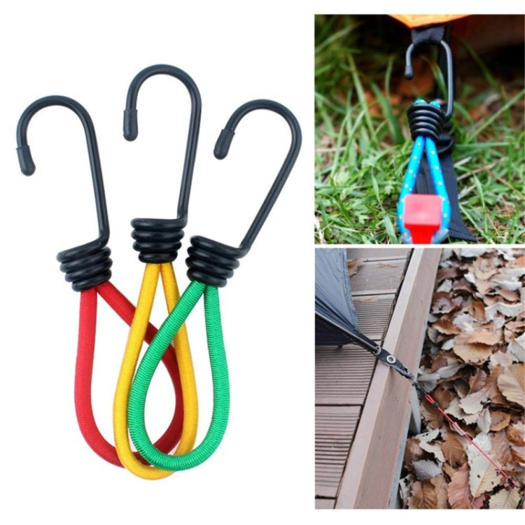 3 PCS Outdoor Camping Tent Elastic Rope Buckle High Elasticity Fixed Straps Camping Accessories, Random Color Delivery, Elastic Rope Buckle Elastic Rope Buckle