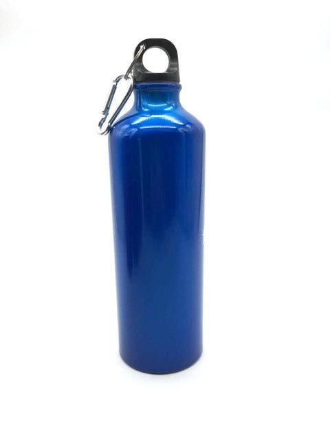 Aluminum Outdoor Sports Water Bottle Portable Mountaineering Bottle Riding Water Bottle, 600ml 600ml Blue