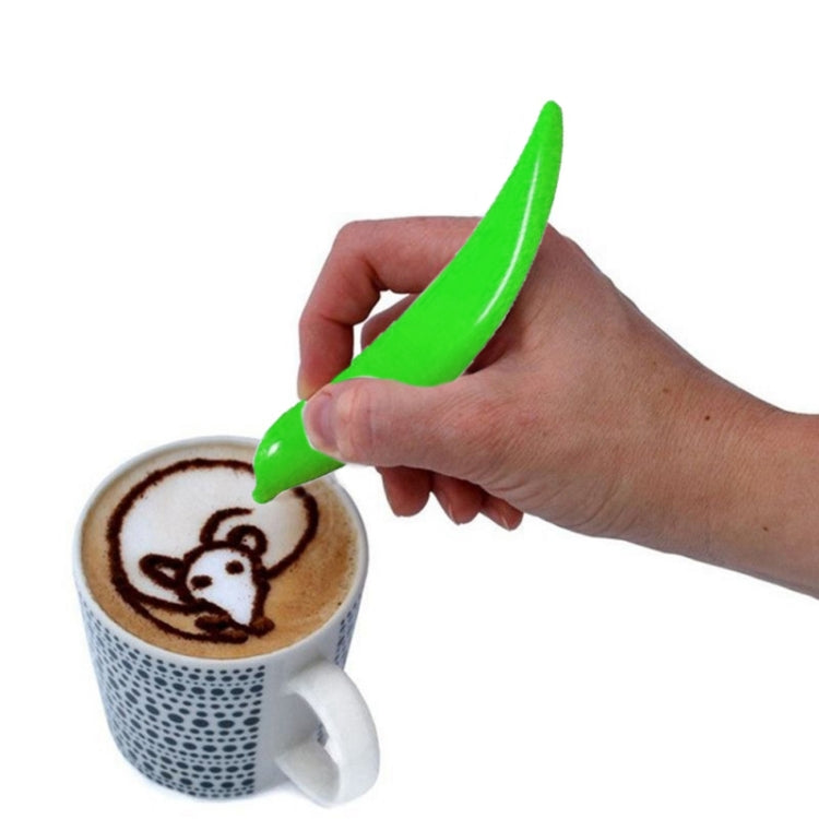 New Electric Latte Art Pen For Coffee Cake Pen For Spice Cake Decorating Pen Coffee Carving Pen Baking Pastry Tools Green