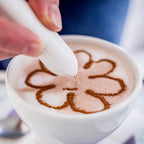 New Electric Latte Art Pen For Coffee Cake Pen For Spice Cake Decorating Pen Coffee Carving Pen Baking Pastry Tools