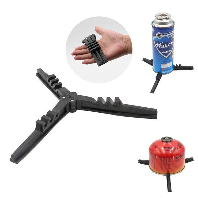Outdoor Stove Flat Gas Tank Long Gas Tank Base Three-legged Bracket Collapsible Gas Cylinder Bracket, Gas Cylinder Bracket Gas Cylinder Bracket