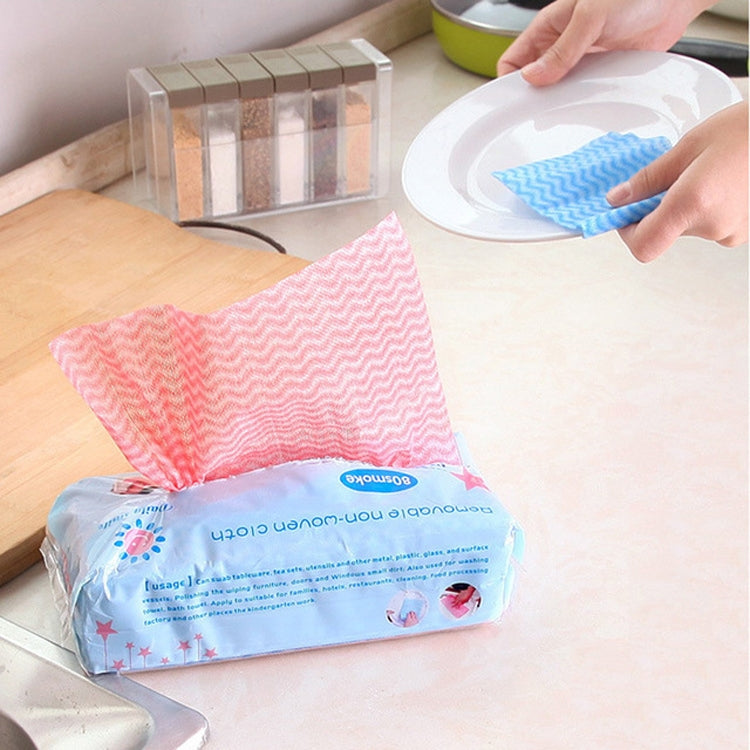 80 Sheet Pull-type Environmental Protection Disposable Non-woven DishCloth, Non-woven DishCloth(Green), Non-woven DishCloth(Beige) – Durable Build, Easy to Use