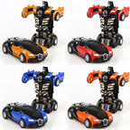 One-click Transforming Toy Car Impact Deformation Toy Model Car