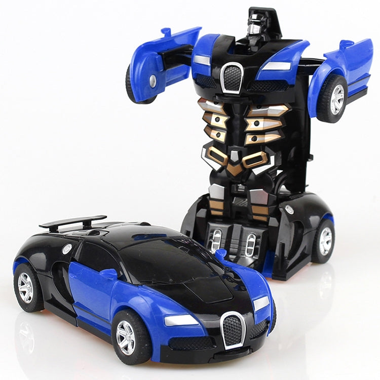 One-click Transforming Toy Car Impact Deformation Toy Model Car – Durable Build, Easy to Use Blue