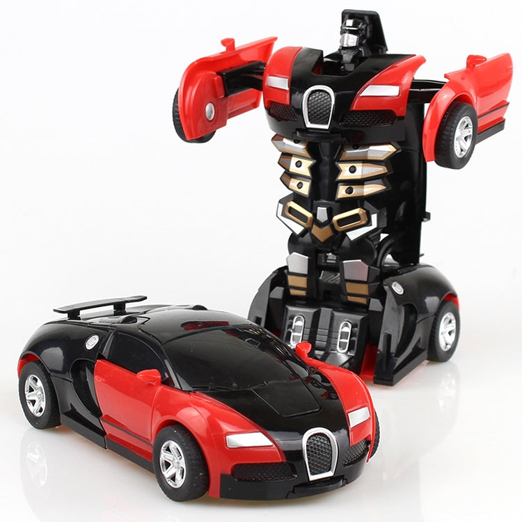One-click Transforming Toy Car Impact Deformation Toy Model Car – Durable Build, Easy to Use Red