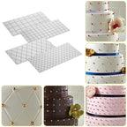 2 Sets DIY Cake Mold Wexture Fondant Printing Mold, Plaid pattern, Roll rattan – Durable Build, Easy to Use Plaid pattern Plaid pattern 57051