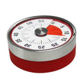 Kitchen Timer Countdown Timer with Magnetic Stainless Steel Timer, 8cm Red, 6cm Black 8cm Red