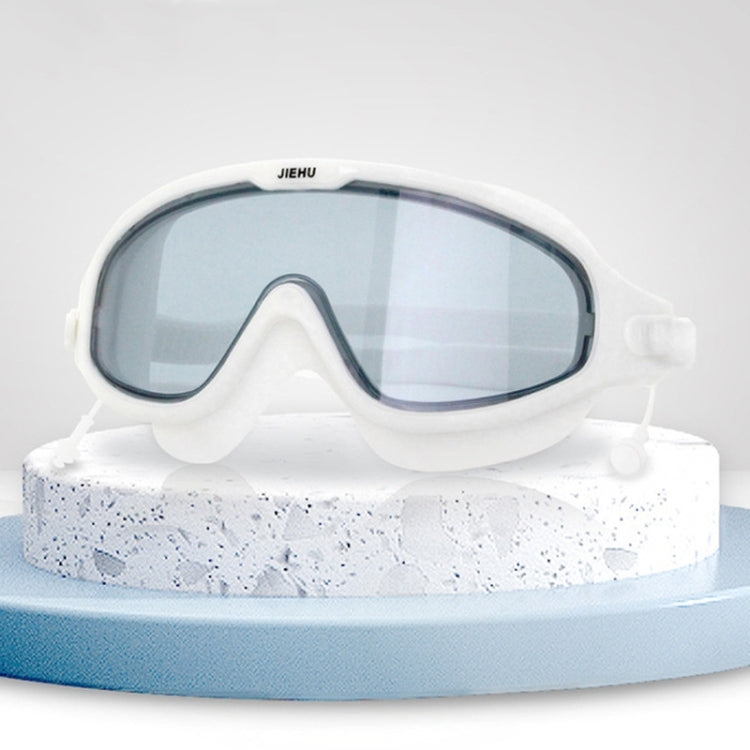 JIEHU JH8208DMJS Large Frame Waterproof and Anti-fog High-definition Eye Protection Swimming Goggles, JH8208DMJS(Smoke Green White), JH8208DMJS(Smoke Black), JH8208DMJS(Transparent White), JH8208DMJS(Transparent Pink), JH8208DMJS(Transparent Green) –... JH8208DMJS(Smoke Green White) Smoke Green White
