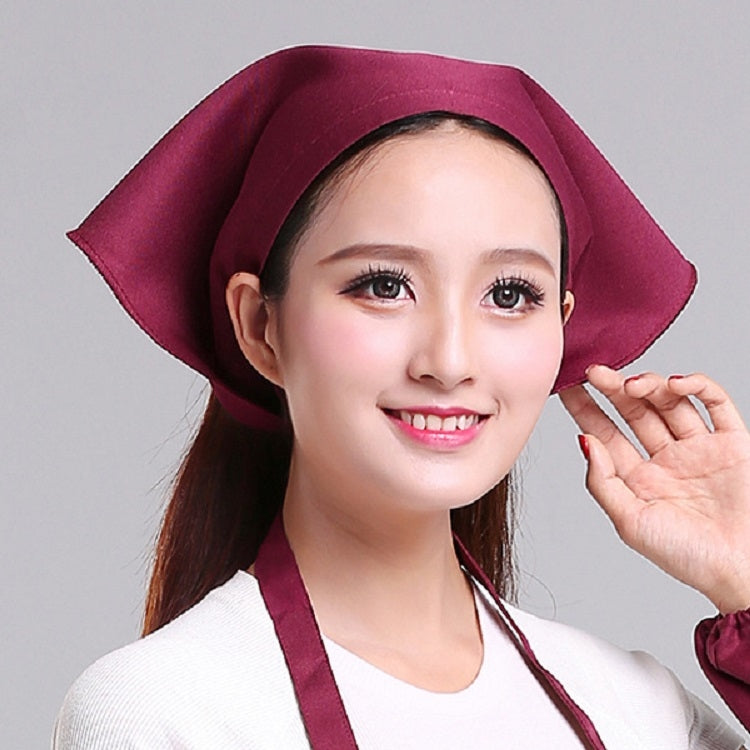 Waiter Men and Women Kitchen Work Turban Hat Triangle Scarf Chef Hat, Adjustable – Durable Build, Easy to Use Adjustable Red Wine Tie Belt