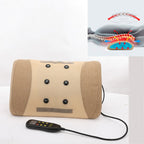 Heating Pulse Acupuncture Waist Massager Multifunctional Household Lumbar Disc Automatic Traction Device, US Plug, EU Plug US Plug