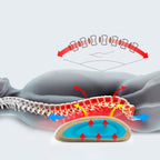 Heating Pulse Acupuncture Waist Massager Multifunctional Household Lumbar Disc Automatic Traction Device, US Plug, EU Plug