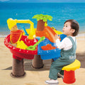 Outdoor Sandy Beach Table Toys Set for Kids, Beach Table(Tree and Round Table), Beach Table(Dolphin and Round Table), Beach Table(Tree and Square Table), Beach Table(Dolphin and Square Table) – Durable Build, Easy to Use Beach Table(Tree and Round Table) Tree and Round Table