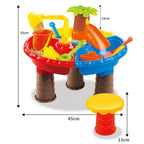 Outdoor Sandy Beach Table Toys Set for Kids, Beach Table(Tree and Round Table), Beach Table(Dolphin and Round Table), Beach Table(Tree and Square Table), Beach Table(Dolphin and Square Table) – Durable Build, Easy to Use