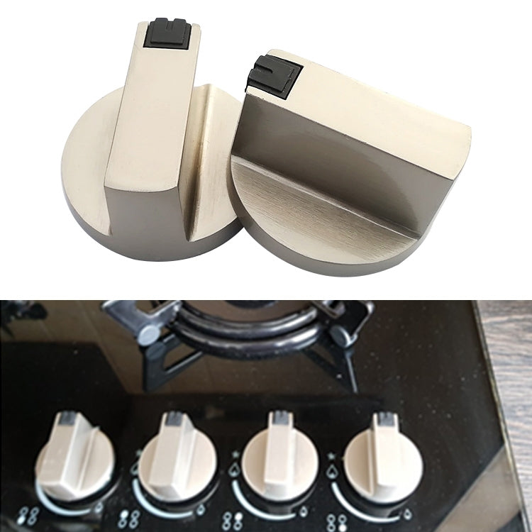 2 PCS Universal Metal Rotary Switch Control Knobs Replacement Accessories for Home Kitchen Gas Stove, 2 PCS Shaft Diameter 6mm 2 PCS Shaft Diameter 6mm