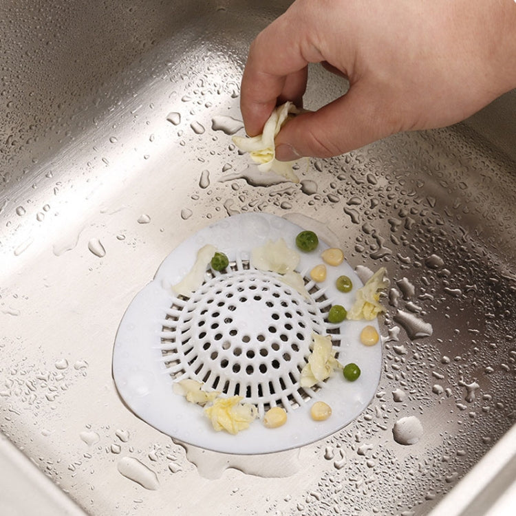 Silicone Kitchen Sink Strainer Bathroom Hair Catcher, Hair Catcher Hair Catcher White