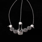 Silver Vintage Tassel Hair Jewelry Metal Coin Headband Long Punk Head Chain Piece Forehead Headpiece
