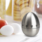 Mechanical Egg Kitchen Cooking Timer Alarm 60 Minutes Stainless Steel Kitchen Tools, Mechanical Egg Timer Mechanical Egg Timer