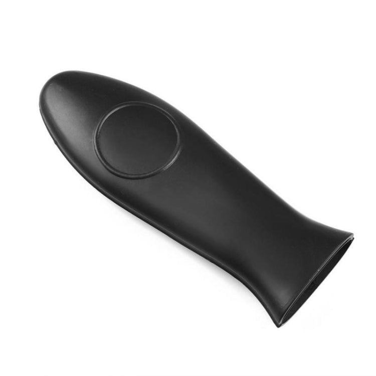 Silicone Pot Holder Handle Anti Slip Cover for Kitchen Thick Soft Pot Handle Black