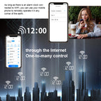 Creative LED Digital Wall Clock Multi-function WIFI Clock, 6 Bit Hollow WIFI, 6 Bit Sealed Box WIFI
