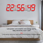 Creative LED Digital Wall Clock Multi-function WIFI Clock, 6 Bit Hollow WIFI, 6 Bit Sealed Box WIFI