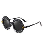 Women Vintage Round Frame Gradient Shades Sun Glasses, Transparent, Black Gray, Orange, Silver, Yellow, Pink, Black and Pink