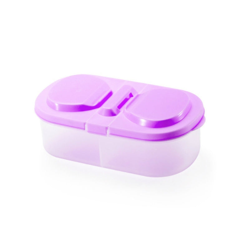 Lunch Box Food Container Plastic Portable Camping Picnic Folding Fruit Container Fridge Microwave Storage Box – Durable Build, Easy to Use Purple
