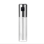Stainless Steel Glass Olive Pump Spray Bottle Oil Sauce Vinegar Bottle Oil Dispenser Silver