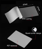 100pcs / Pack 3 Inch 80mic Thickness Clear Laminating Film Plastic film, 3 Inch 80mic