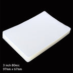 100pcs / Pack 3 Inch 80mic Thickness Clear Laminating Film Plastic film, 3 Inch 80mic