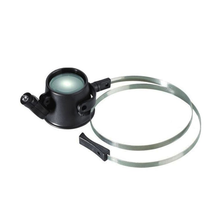 15X LED Lighted Hands-free Eye-Loupe Head Band Watch Repair Magnifier Default Title