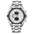 CURREN 8023 Men Stainless Steel Analog Sport Quartz Watch, White case white face, Silver case gold face, Silver case gold ring black face, Black case white face, Black case black face, Black case gold ring white face, Black case gold face... White case white face