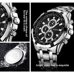 CURREN 8023 Men Stainless Steel Analog Sport Quartz Watch, White case white face, Silver case gold face, Silver case gold ring black face, Black case white face, Black case black face, Black case gold ring white face, Black case gold face...