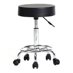 Adjustable Beauty Barber Shop Bar Lift Pulley Stool Movable Stool Chair – Leather
