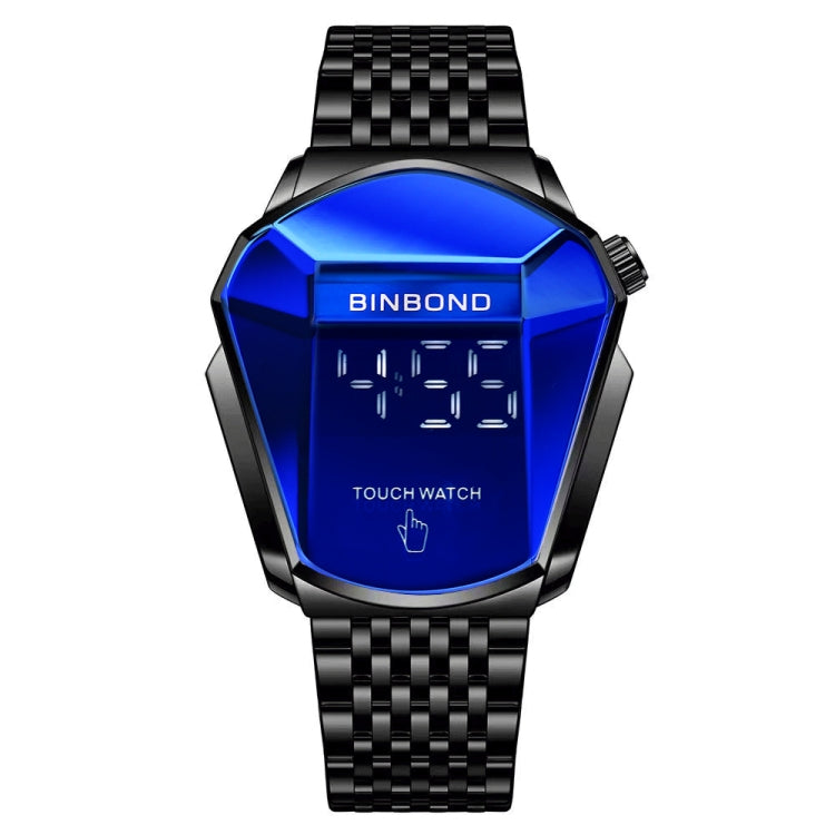 BINBOND Locomotive Concept Touch Screen Steel Belt Watch Men Live Black Technology Watch, Touch Screen Blue Steel Blue, Touch Screen Black Steel Blue, Touch Screen White Steel Blue, Touch Screen Full Gold Blue Touch Screen Black Steel Blue Black Steel Blue